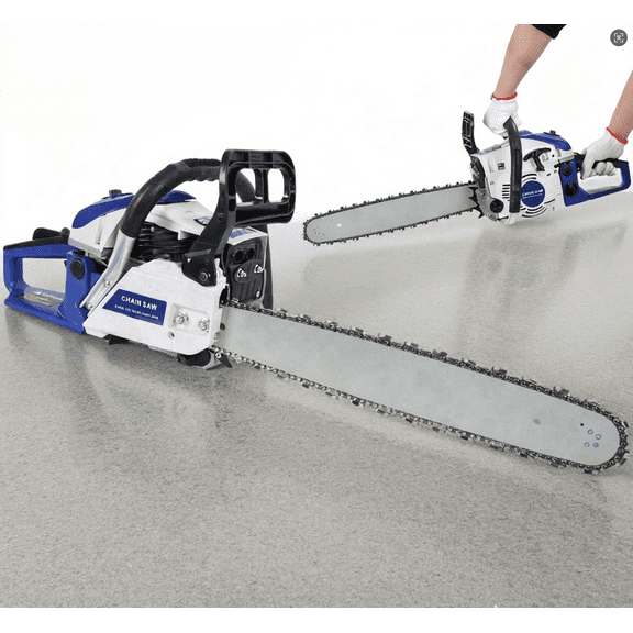 Gas Chainsaw - 58cc 2-Stroke 20" Bar with Low-Kickback Chain & Automatic Oiler for Firewood, Tree Felling & Professional Use