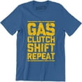 thumbnail image 1 of Gas Clutch Shift Repeat JDM Stick Boost Turbo Drifting Car Racing Tee Shirt, 1 of 4