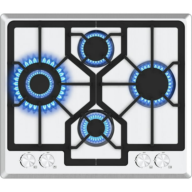 Gas Cooktop 23 inch, Adorer Bulitin Gas Stove Top with 4 Burner, 23