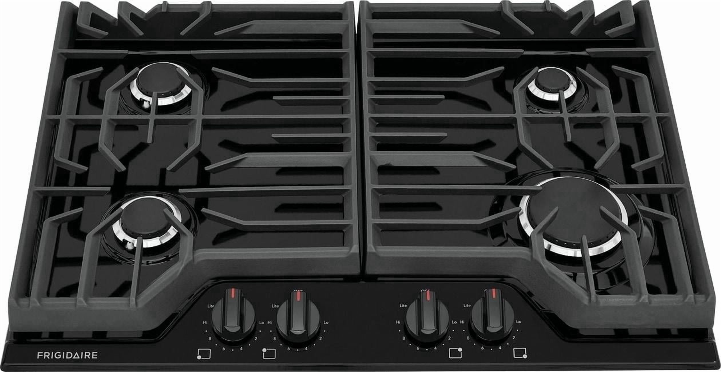 Frigidaire FCCG3027AB 30" Gas Cooktop, 4 Burners, Black