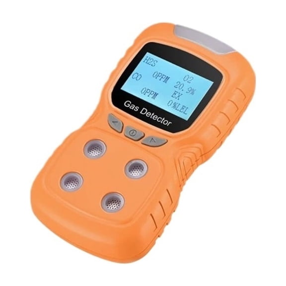 Gas Detector, 4 Gas Monitor Meter Analyzer, LCD Display Air Quality Test