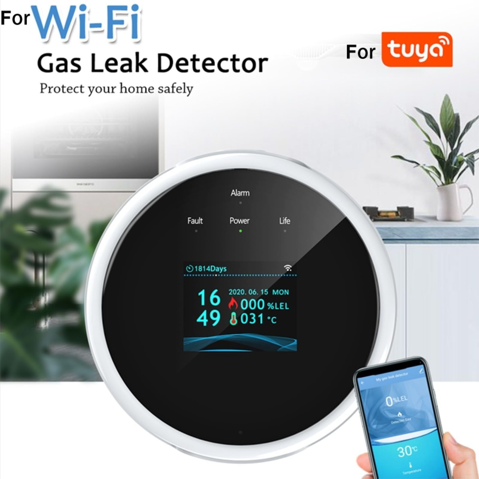 Gas Detectors for Home Natural Gas,Gas Alarm Detector for Home,Gas Leak