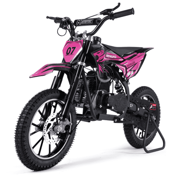 Gas Dirt Bike,50cc 2-Stroke Off-Road Motorcycle, 25 Mph, 150 Lbs Capacity, Dual Suspension, Tool Kit Included