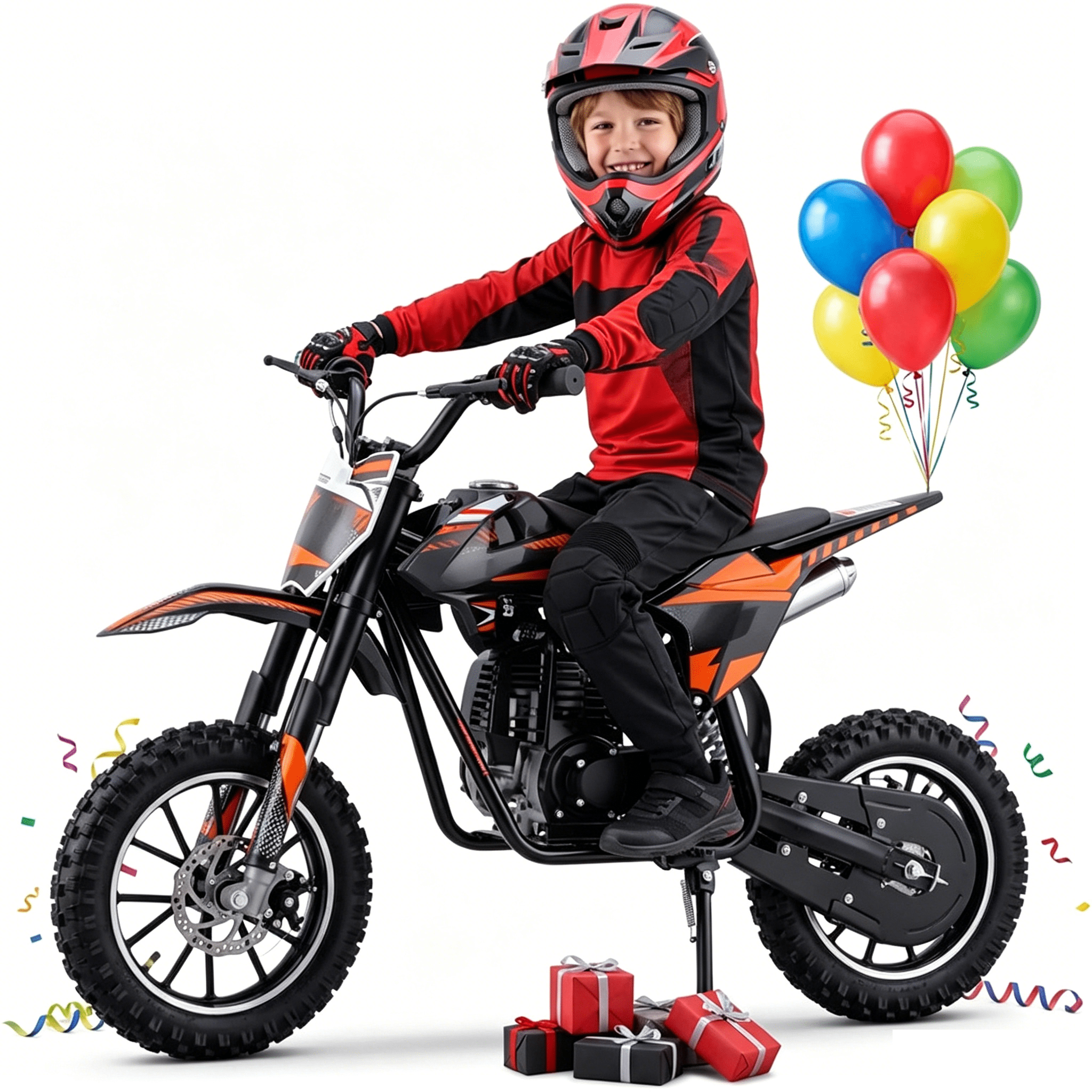 Gas Dirt Bike,50cc 4-Stroke Gas Powered Mini Bike for Adults & Teens,with Disc Brakes&Suspensions,Up to 25 Mph