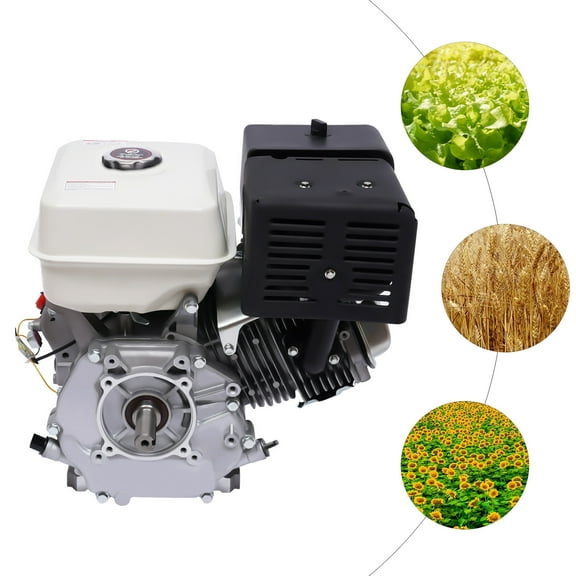 Gas Engine, 420CC 4 Stroke 15 HP Recoil Start Gasoline Motor Engine Go Kart Gas Engine Motor OHV Pull Start Garden Tool Gas Motor