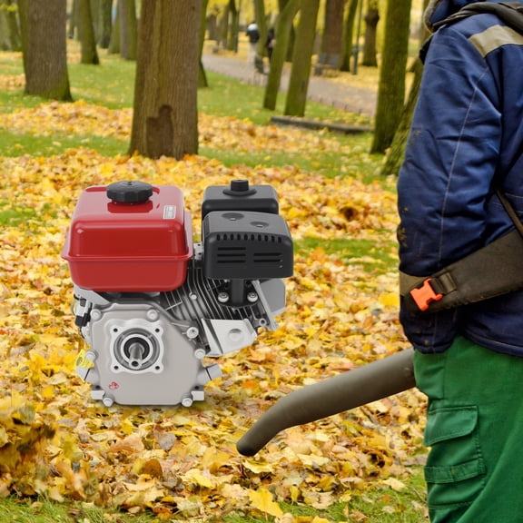 Gas Engine 7HP 4 Stroke Industrial Grade Gas Motor with Nylon Camshaft Go-Kart Gas Engine Household Generator 212CC Multi-Use Engine Motor for Go-Karts, Minibikes, Lawnmowers