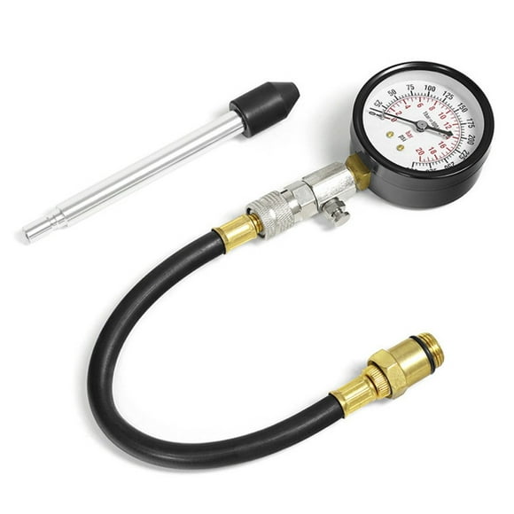 Gas Engine Compression Tester Kit, Professional Cylinder Pressure Gauge