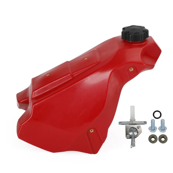 Gas Fuel Tank & Cap & Petcock Kit Red For Honda CR500R 89-01 CR125 CR250 88 89