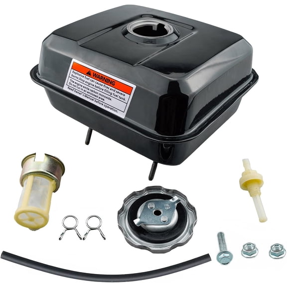 Gas Fuel Tank Kit Compatible with Honda GX160 GX200 GX140 Engine Harbor Freight 212 173 R210 Engine Go Kart Baja Warrior Heat 5.5hp 6.5hp Mb165 Mb200 Mini Bike and More