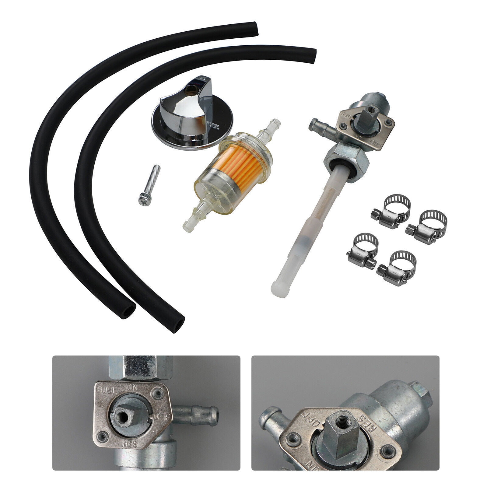 Gas Fuel Valve Petcock \u0026 Knob for Honda ATV Fourtrax 200 TRX200 2x4 16950HC0015