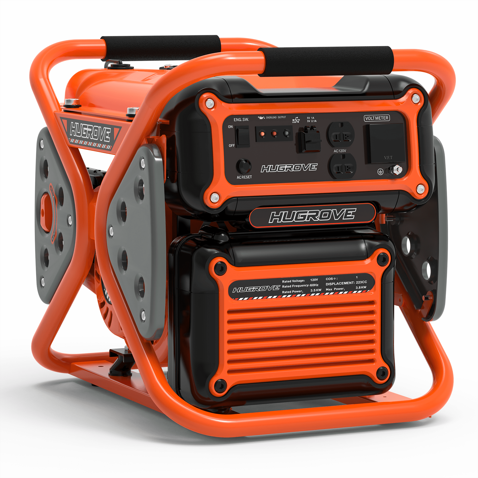 Gas Generator Home Backup, 3800W Inverter Generator with Powerful