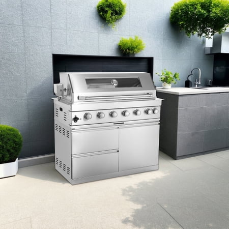 Gas Grill 6 Burners Grill-B Stainless steel Outdoor Kitchen Islands