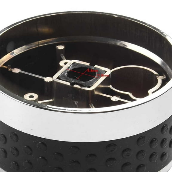 Gas Grill Control Knobs 4 Pack Replacement for BBQ Grills Oven Stove Round Chrome-Plated ABS Plastic with Non-Slip Silicone Ring 50mm Fangkenuo