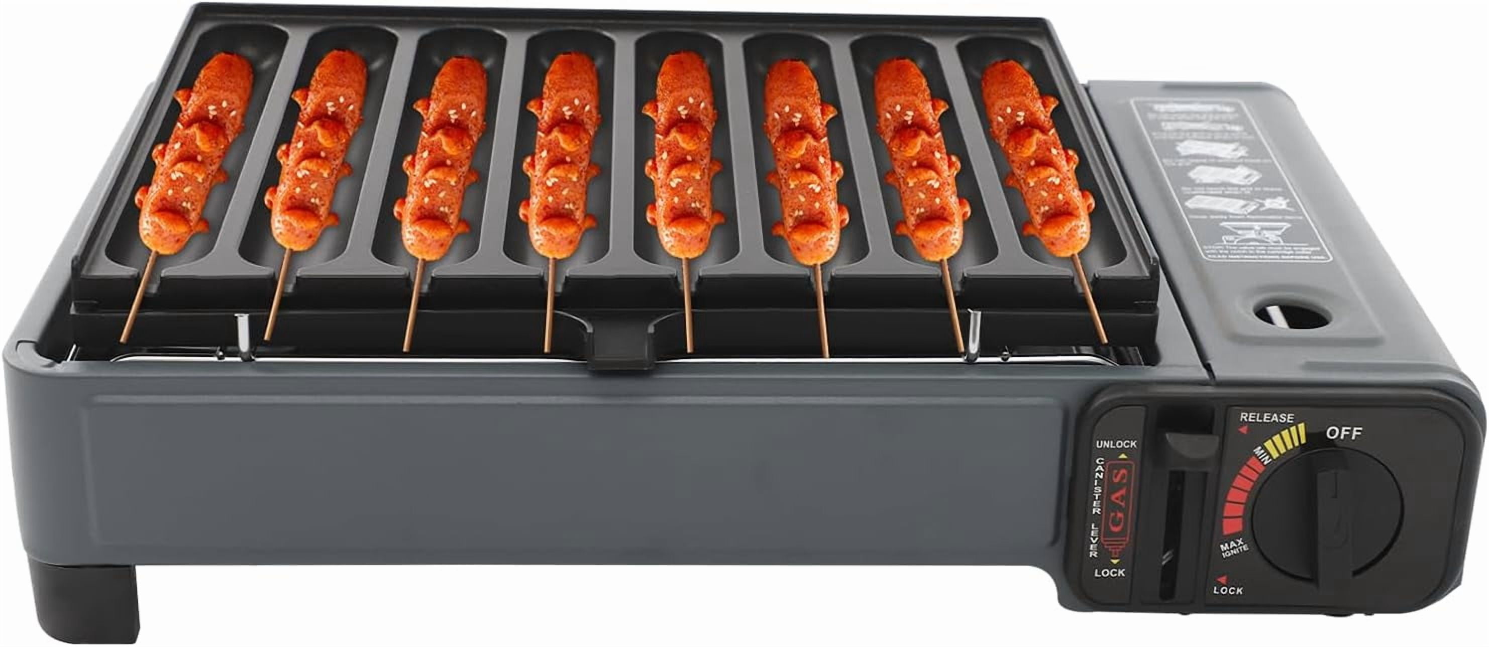 Gas Grill Portable Butane Stove, Tabletop BBQ Grill for Outdoor Cooking ...