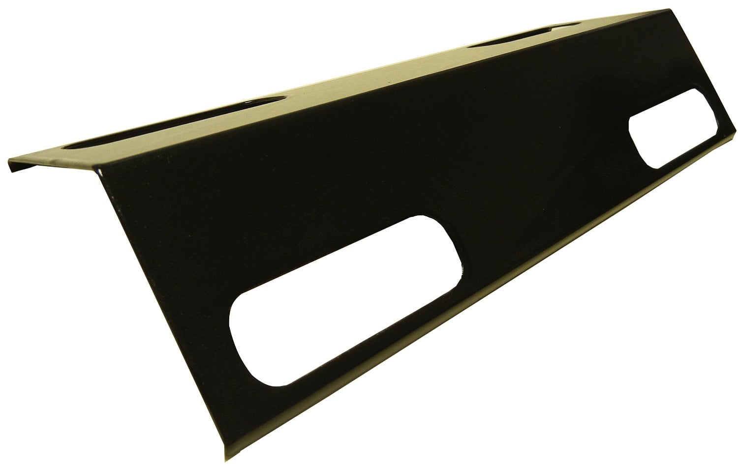 Black Porcelain Steel Gas Grill Heat Plate, 15-3/8" x 6"