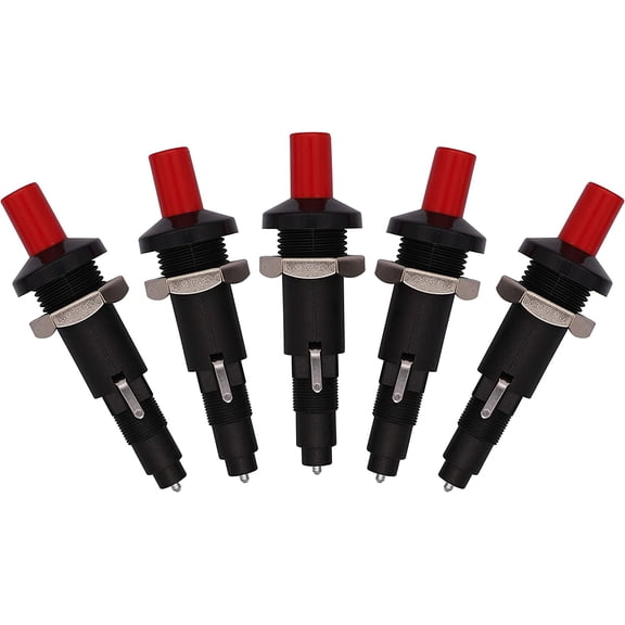 Gas Heater 2 Outlet Piezo Igniter Spark Plug Push Button Ceramic Igniter Pack of 5 PCS