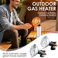 thumbnail image 1 of Gas Heater Portable Camping Heater With Butane Canister Interface - Black, Includes 1 Heater And 1 Storage Box, For Outdoor Activities, Patio Heating, Winter Camping, Emergency, 1 of 8
