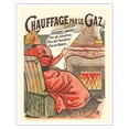thumbnail image 1 of Gas Heating (Chauffage par le Gaz) - Vintage French Advertising Poster c.1900s - Fine Art Matte Paper Print (Unframed) 16x20in, 1 of 4
