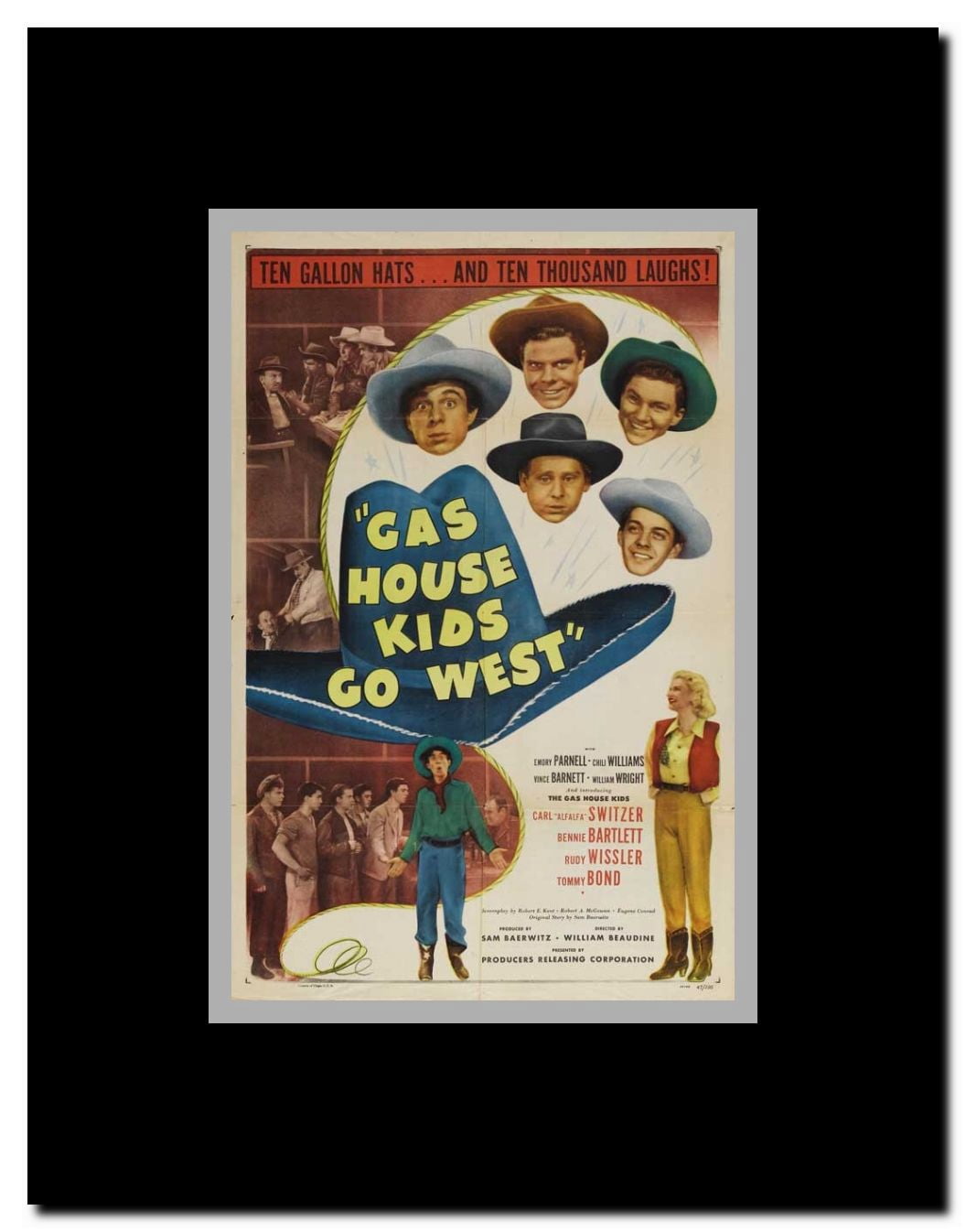 Gas House Kids Go West Framed Movie Poster