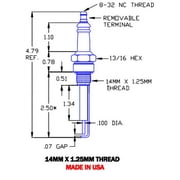Gas Igniter Replacement for Auburn I-31-2, Crown CA507, and Eclipse 16927-1