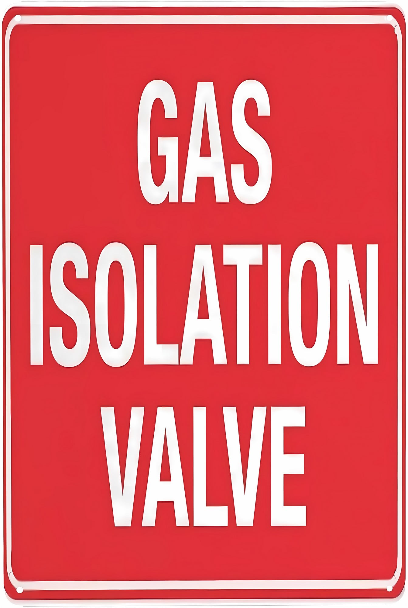 Gas Isolation Valve Sign - 8