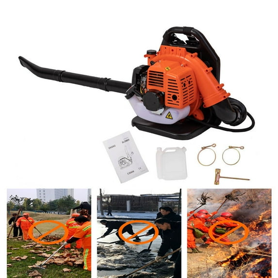 Gas Leaf Blower Backpack Leaf Blower 424CFM 43CC 2-Stroke 3.2MPH