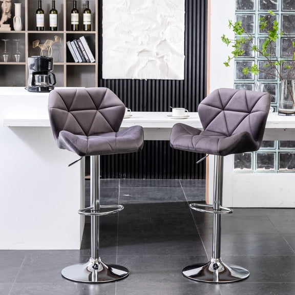 Gas-Lift Height-Adjustable Swivel Seats / In Hotel Lounges / Mid-Back Comfort Design