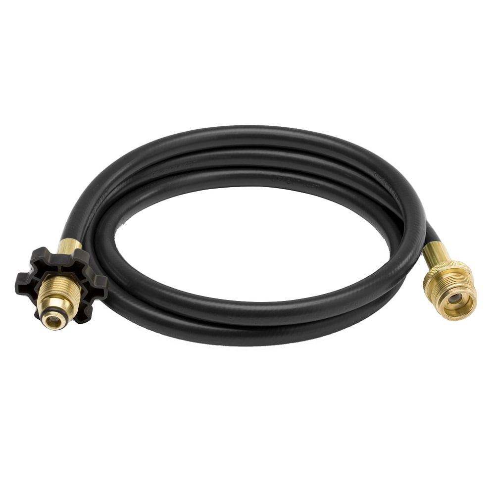 Gas Line Connector, 24 Inches, Black, Brass Pipe Fitting & Coupler, 1-Piece Pack