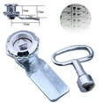 Gas Meter Cam Lock and Key Kit Sturdy Iron Construction Flexible