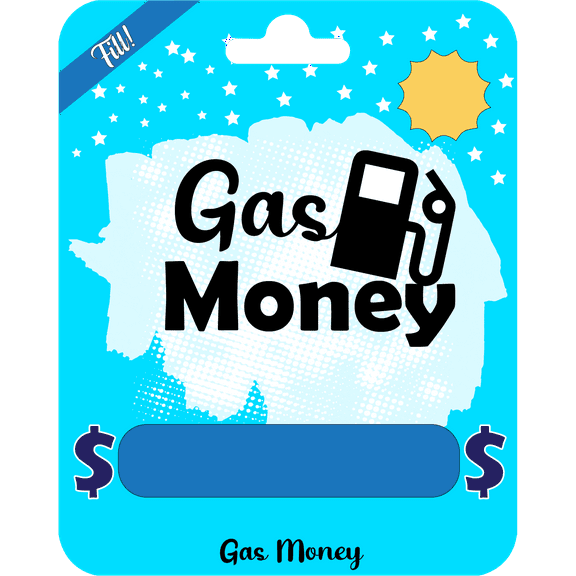 Gas Money Card Holder | Gas Gift Card | Gas Money Gift Card | Cash Money Card | Gift for Adults | Gift Tag | Gift Bag Tag