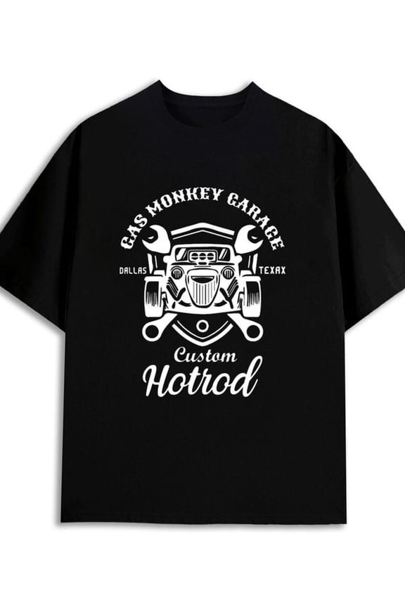 Gas Monkey Garage 180G 100% Cotton 180G 100% Cotton men limited edition plus size short black Casual Unisex Shirt Cotton tshirts Funny Unisex Shirt Printed tshirts Christmas gifts