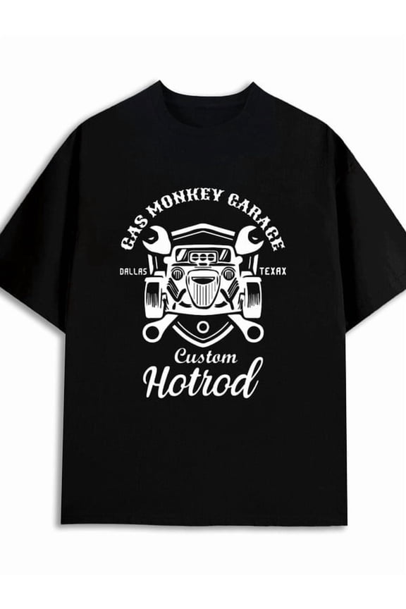 Gas Monkey Garage 180G 100% Cotton 180G 100% Cotton men limited edition plus size short black Casual Unisex Shirt Cotton tshirts Funny Unisex Shirt Printed tshirts Christmas gifts