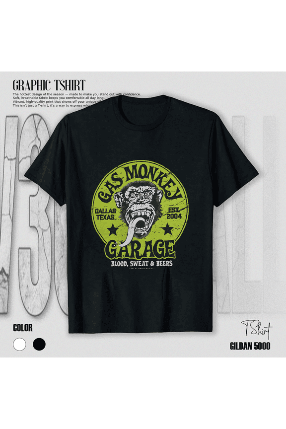 Gas Monkey Garage Graphic Winter Spring Pullover Fashion Unisex T-Shirt V17700, up to size 5XL