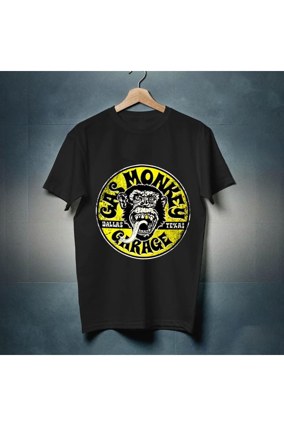 Gas Monkey Garage Logo Men's Black T-Shirt -NWT-TH3084