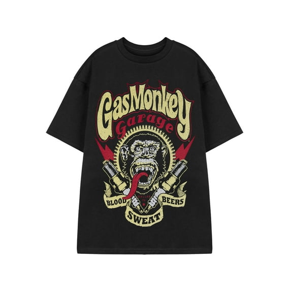 Gas Monkey Garage Mens Black Short Sleeved T-Shirt