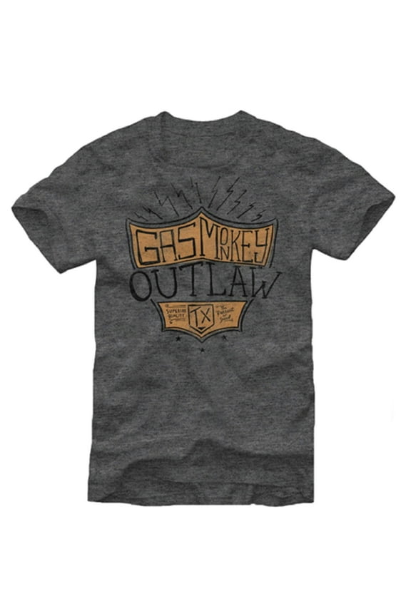 Outlaw Men's Heathered Gray T-Shirt (Medium)