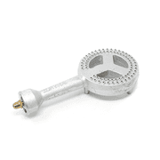 Gas ONE High Pressure Cast-Iron Burner Head with Brass Fitting Orifice