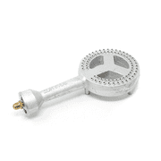 Gas ONE High Pressure Cast-Iron Burner Head with Brass Fitting Orifice