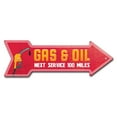 thumbnail image 1 of SignMission P-ARROW-999850 6 x 18 in. Wide Gas Oil Arrow Sign, 1 of 2