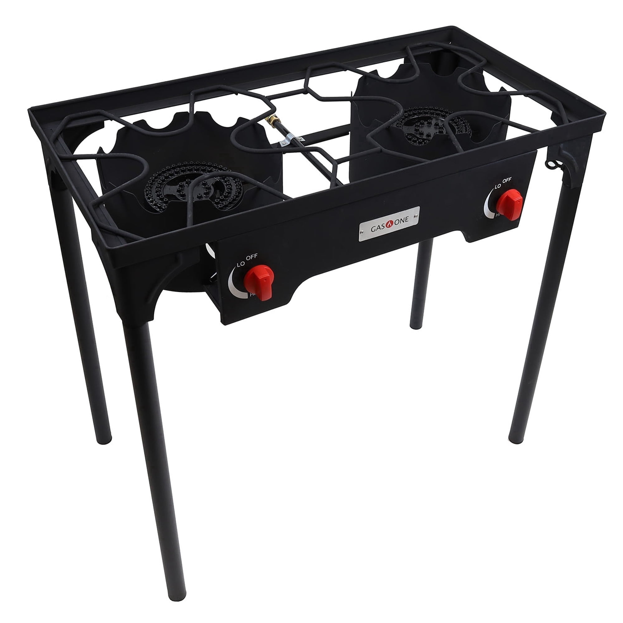 GasOne Propane Double Burner Two Burner Camp Stove Outdoor High Pressure Propane 2 Burner Adjustable