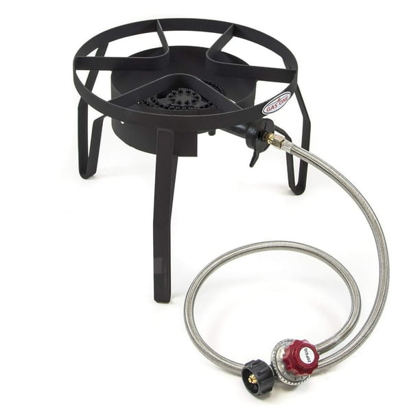 Gas One Propane Single Burner, Outdoor Cooker with Regulator and Hose