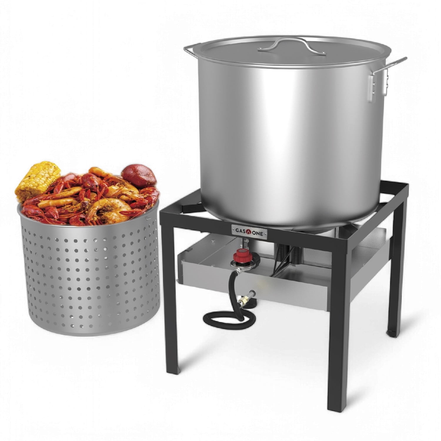 Gas One 60Qt Stainless Steel Propane Seafood Boil Kit