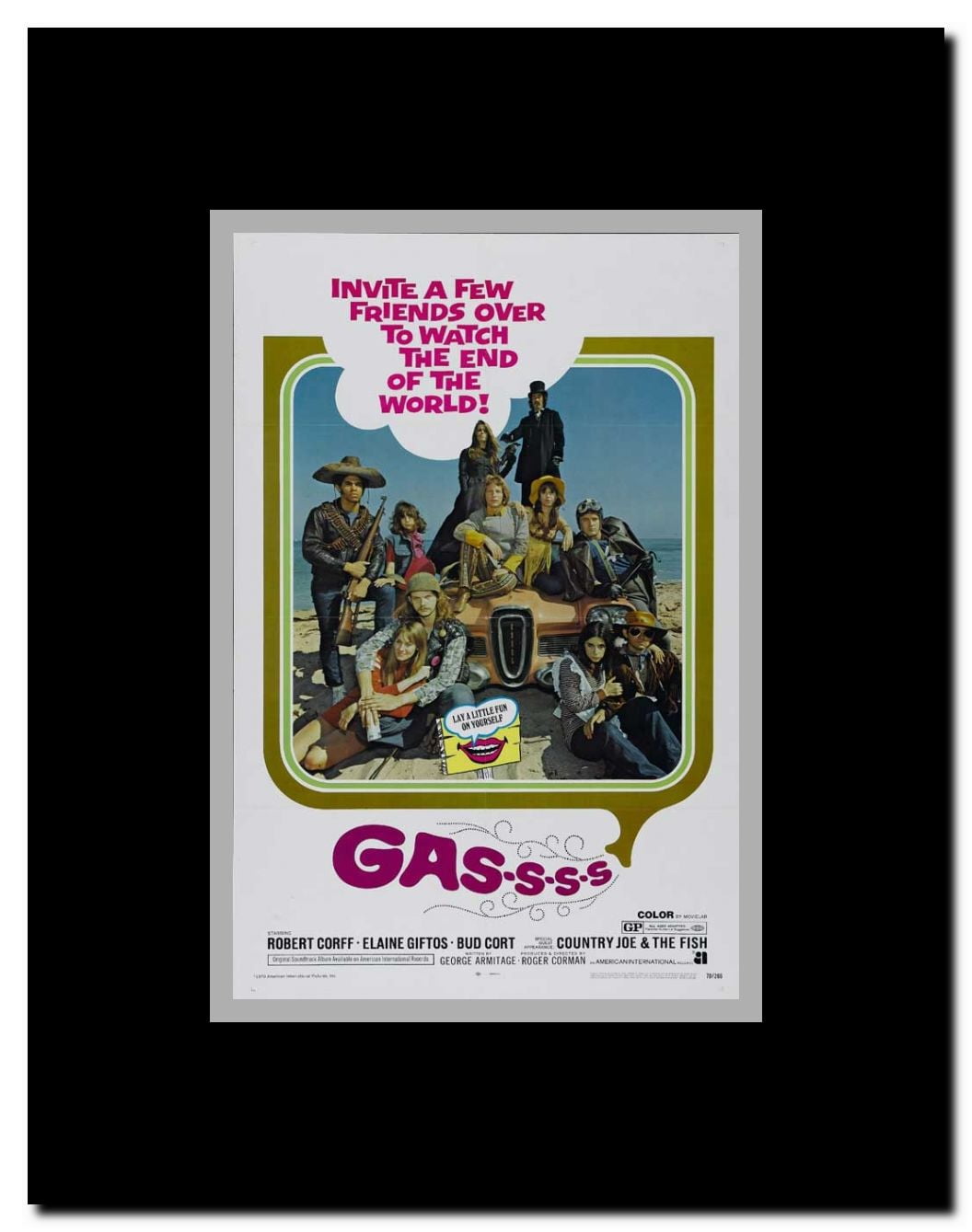 Gas! -Or- It Became Necessary to Destroy the World in Order to Save It. Framed Movie Poster