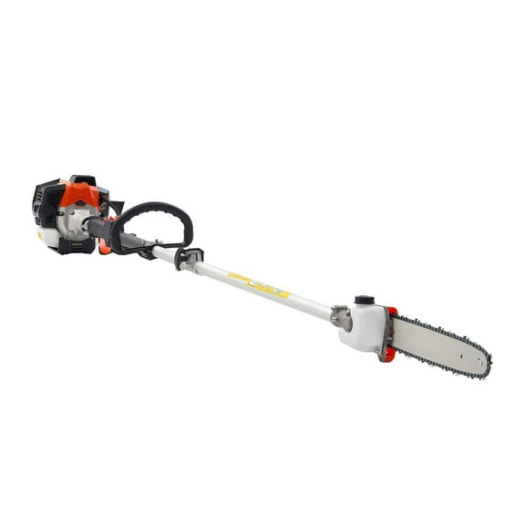 Gas Pole Saw 25CC, 12 Inch Cutting Bar Gas Powered Pole Saws, Extendable Tree Trimmer 7-12 ft, Cordless Chainsaw for Tree Pruning & Landscaping
