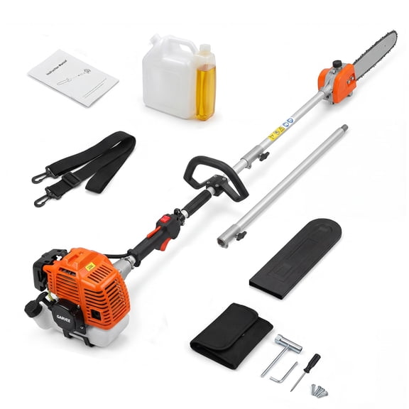 Gas Pole Saw, 52cc 2-Stroke Gas Powered Pole Chainsaw, 9.5Ft Extendable Professional Tree Trimming for Yard & Garden