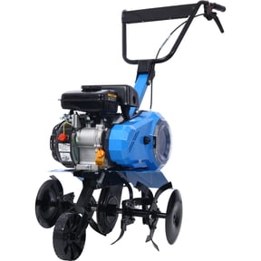 Gas Powered 4-Cycle 2-in-1 Tiller & Cultivator, 78.5cc 3.0HP Front Tine Rototiller with 18" Tilling Width Transport Wheels & Adjustable Handle, EPA Compliant for Garden Lawn Yard