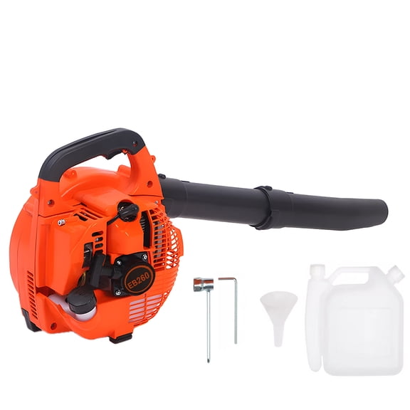 Gas Powered Air Blower 2 Stroke Engine 26CC 380CFM Air Volume 0.65L Oil Tank Powerful Wind Snow Blower Handheld Leaf Blower(not include gasoline)