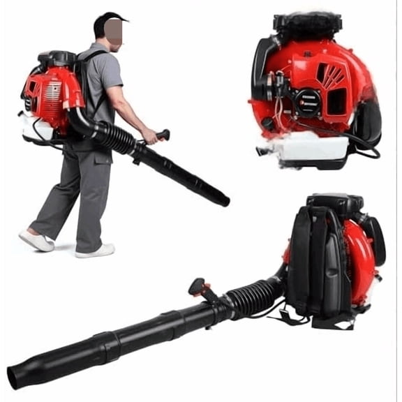Gas Powered Backpack Leaf Blower 75.6cc 2-Stroke, 850 CFM Airflow & 200 MPH Wind Speed Yard Blower for Leaves, Snow & Outdoor Cleanup$$Garden & Patio