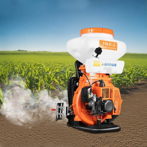 Gas Powered Backpack Sprayer 14L/3.7Gal, 2-Stroke Backpack Mist Duster Sprayer, 2.13kW Agricultural Fogger Sprayer with 39 Ft Spray Range, Garden Fertilizer Sprayer for Farm, Orchard, Greenhouse