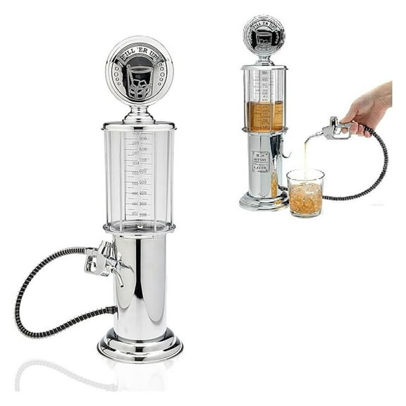 Gas Pump Whiskey/Bourbon Decanter - Liquor Dispenser for Vodka, Rum, Wine, Tequila or Decanter is Stainless